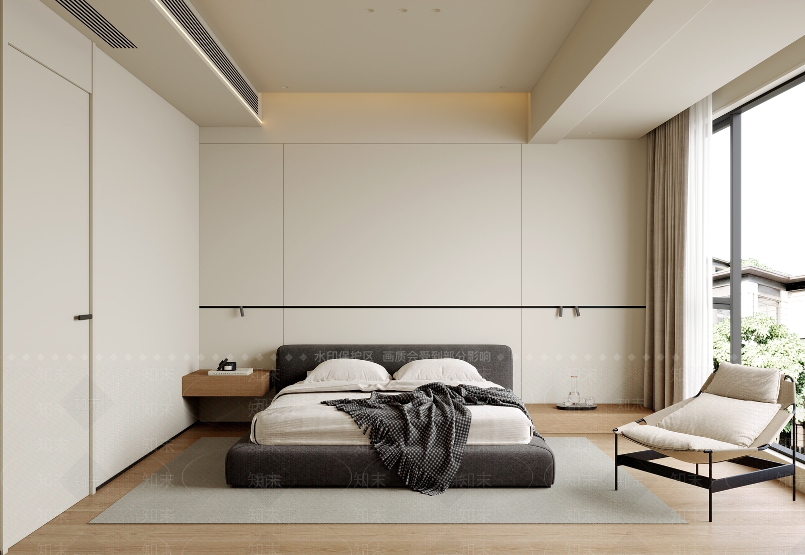 意式极简主卧3D模型下载【ID:1231190341】