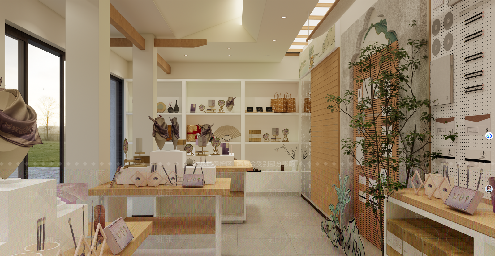 新中式玩具礼品店SU模型下载【ID:1231191829】