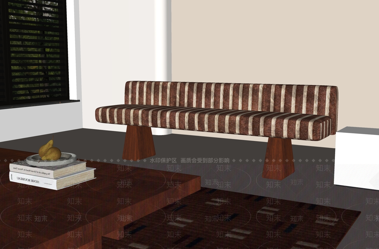 中古风多人沙发SU模型下载【ID:1231195108】