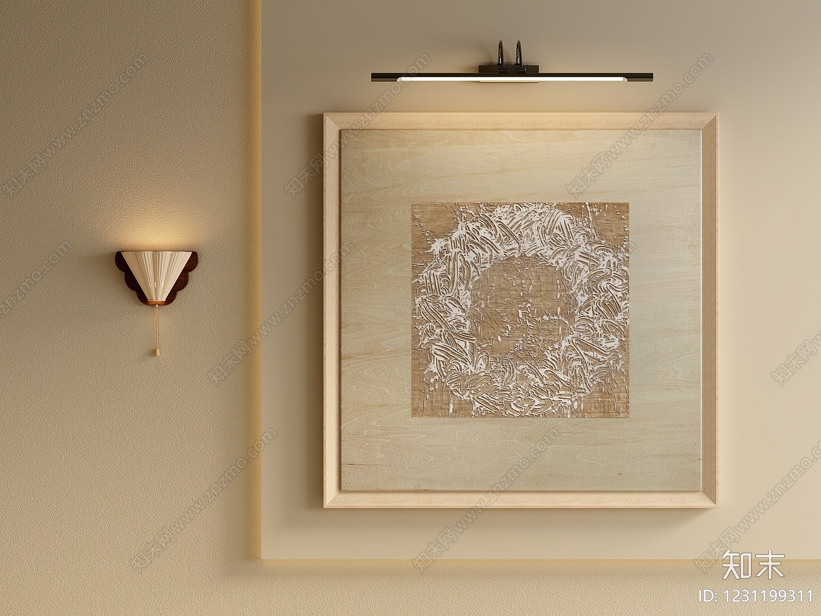 奶油风儿童挂画SU模型下载【ID:1231199311】