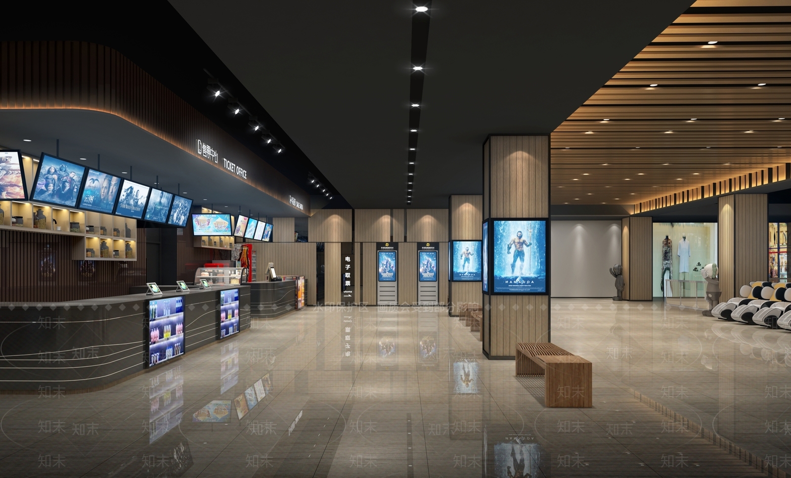 现代电影院3D模型下载【ID:1231200205】