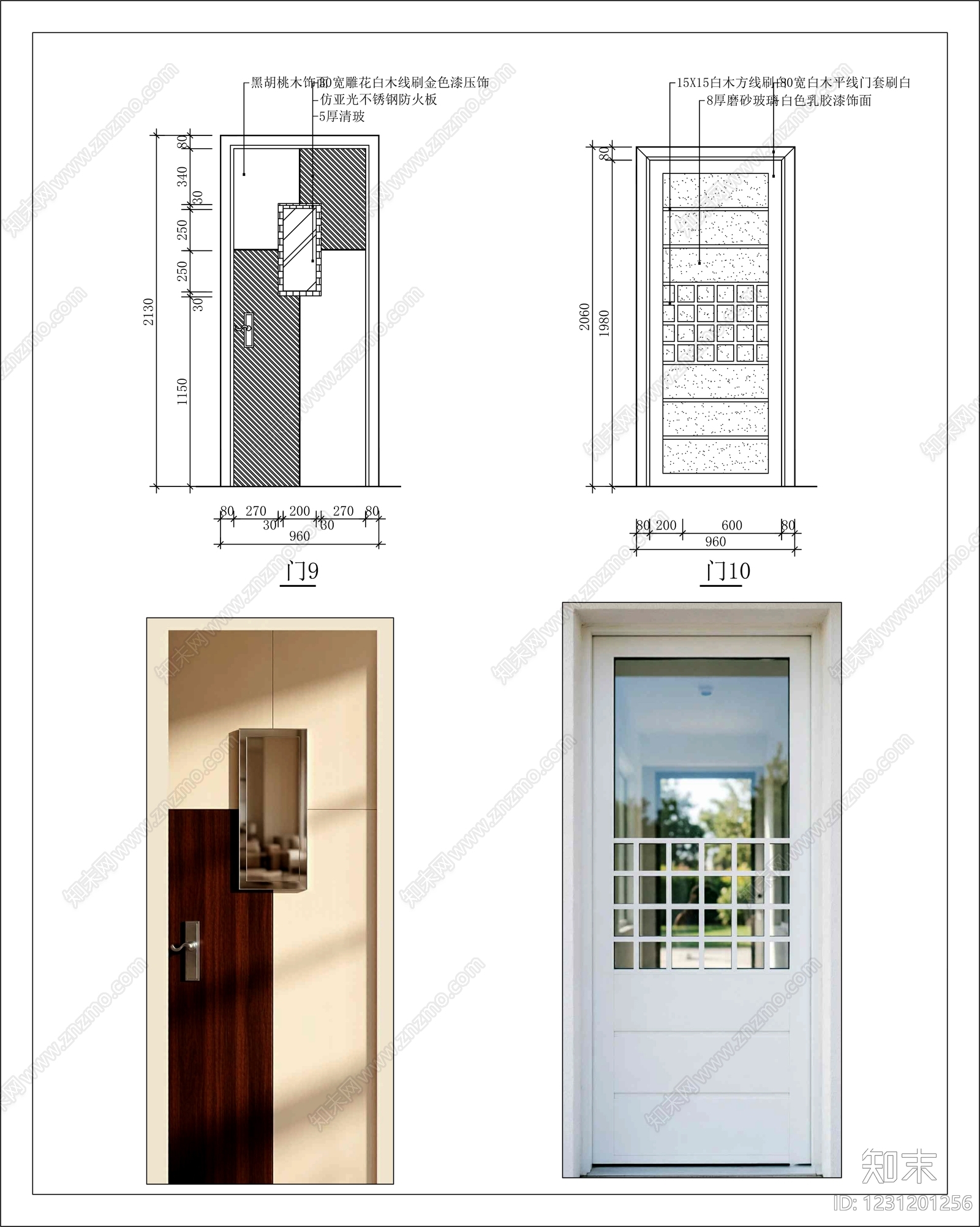 入户门cad施工图下载【ID:1231201256】