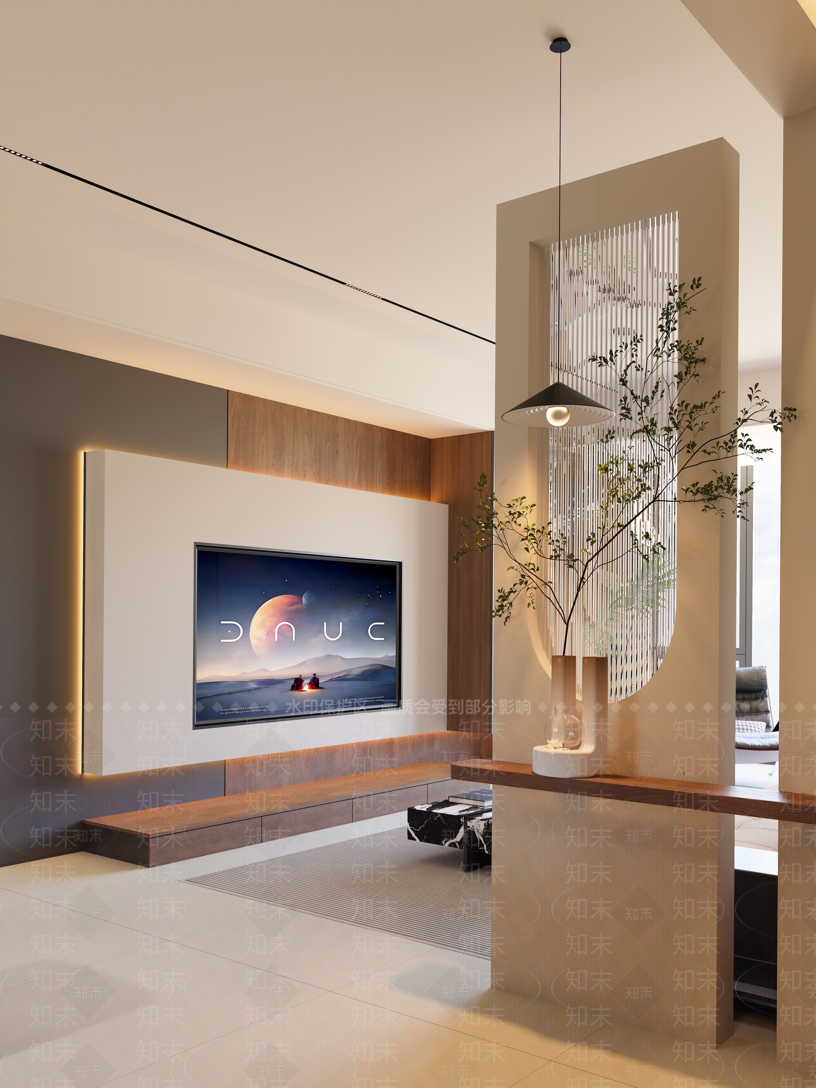 现代简约客餐厅3D模型下载【ID:1231205850】