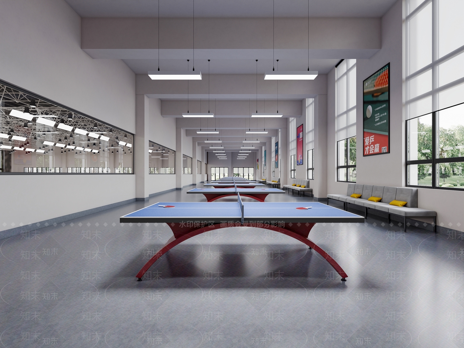 现代体育馆3D模型下载【ID:1231208050】