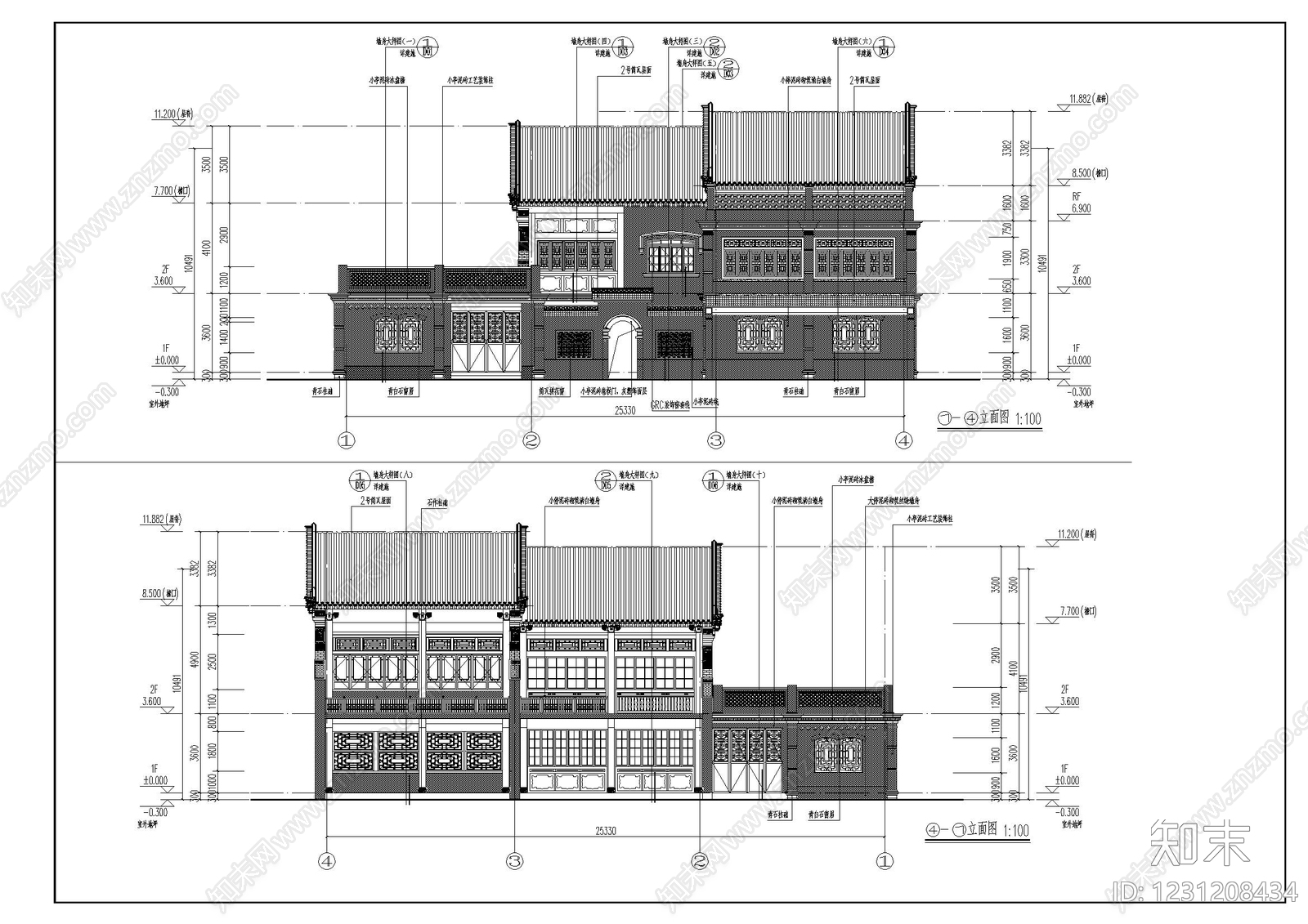 仿古建筑CAD图纸