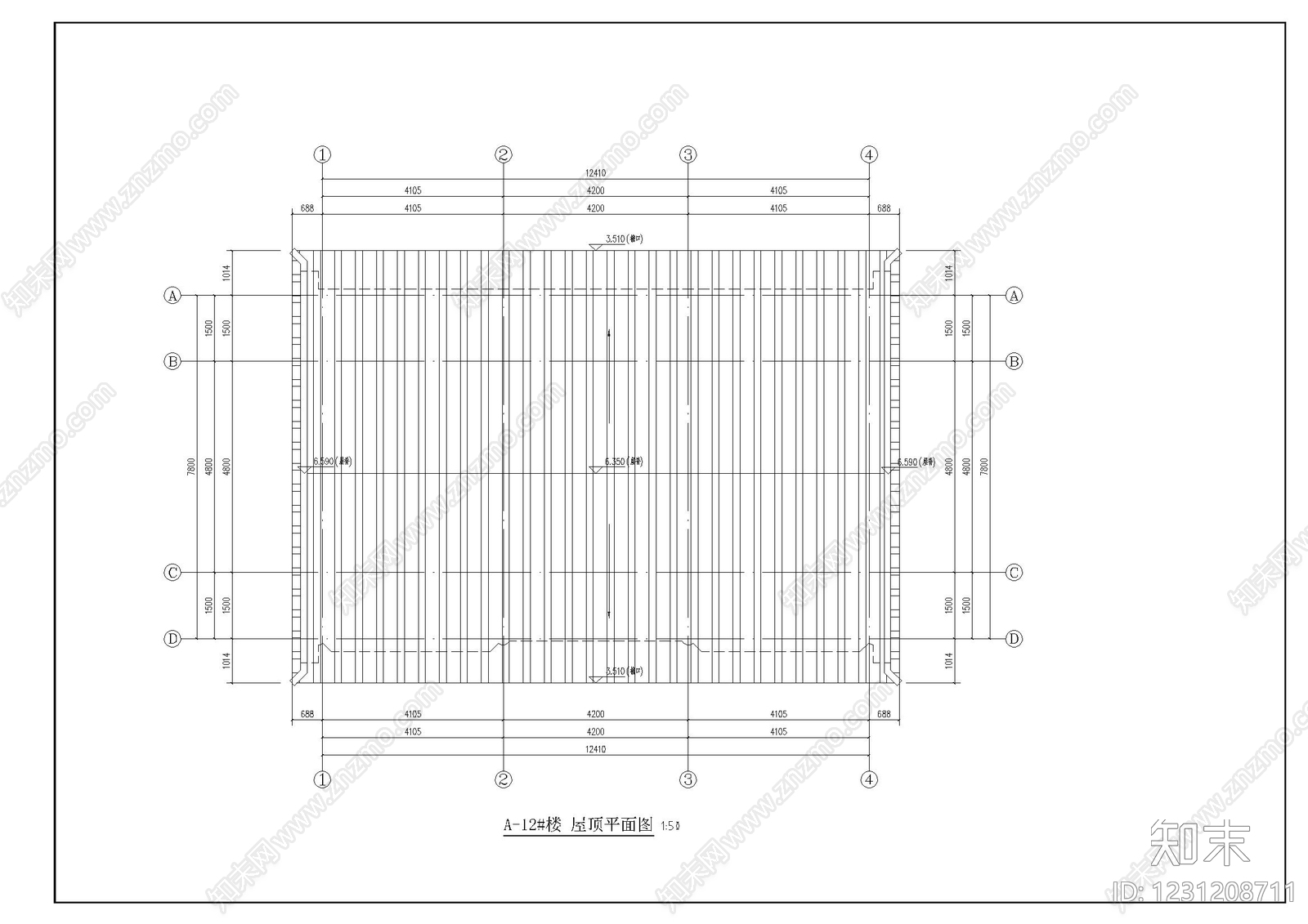 仿古建筑cad施工图下载【ID:1231208711】