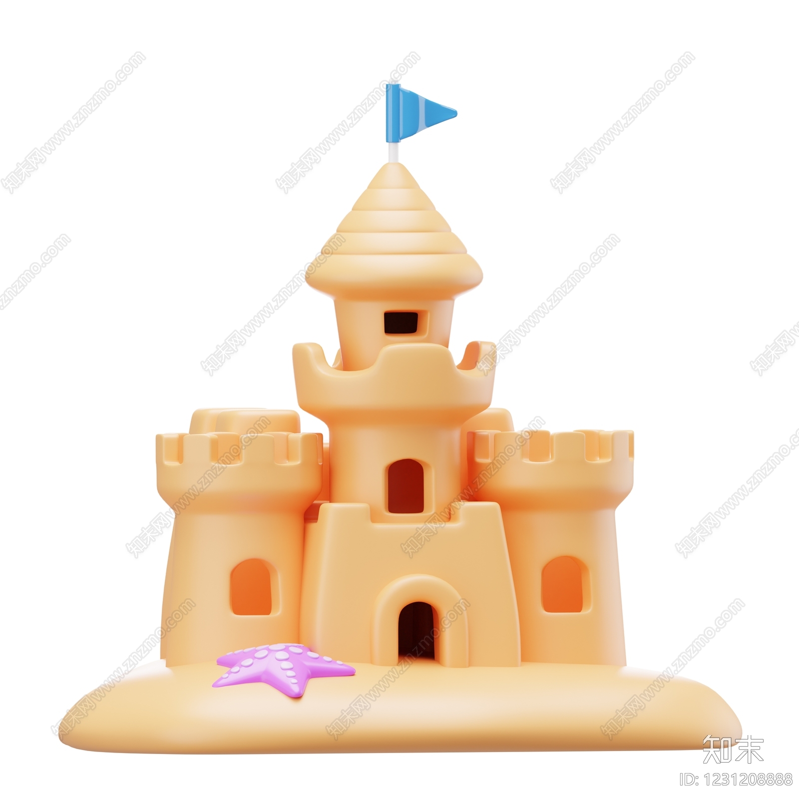 极简雕塑摆件3D模型下载【ID:1231208888】