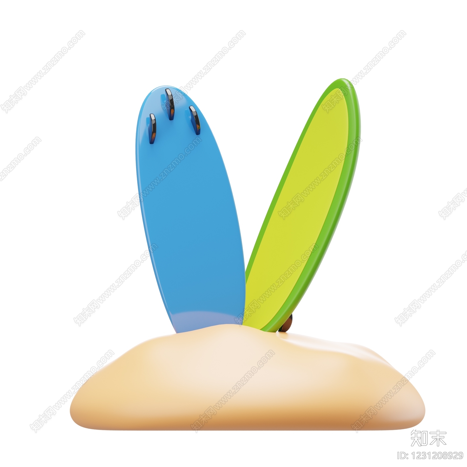 现代雕塑摆件3D模型下载【ID:1231208929】