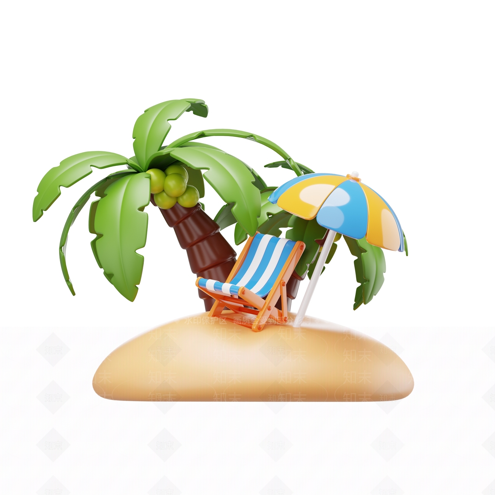 景观小品3D模型渲染效果图