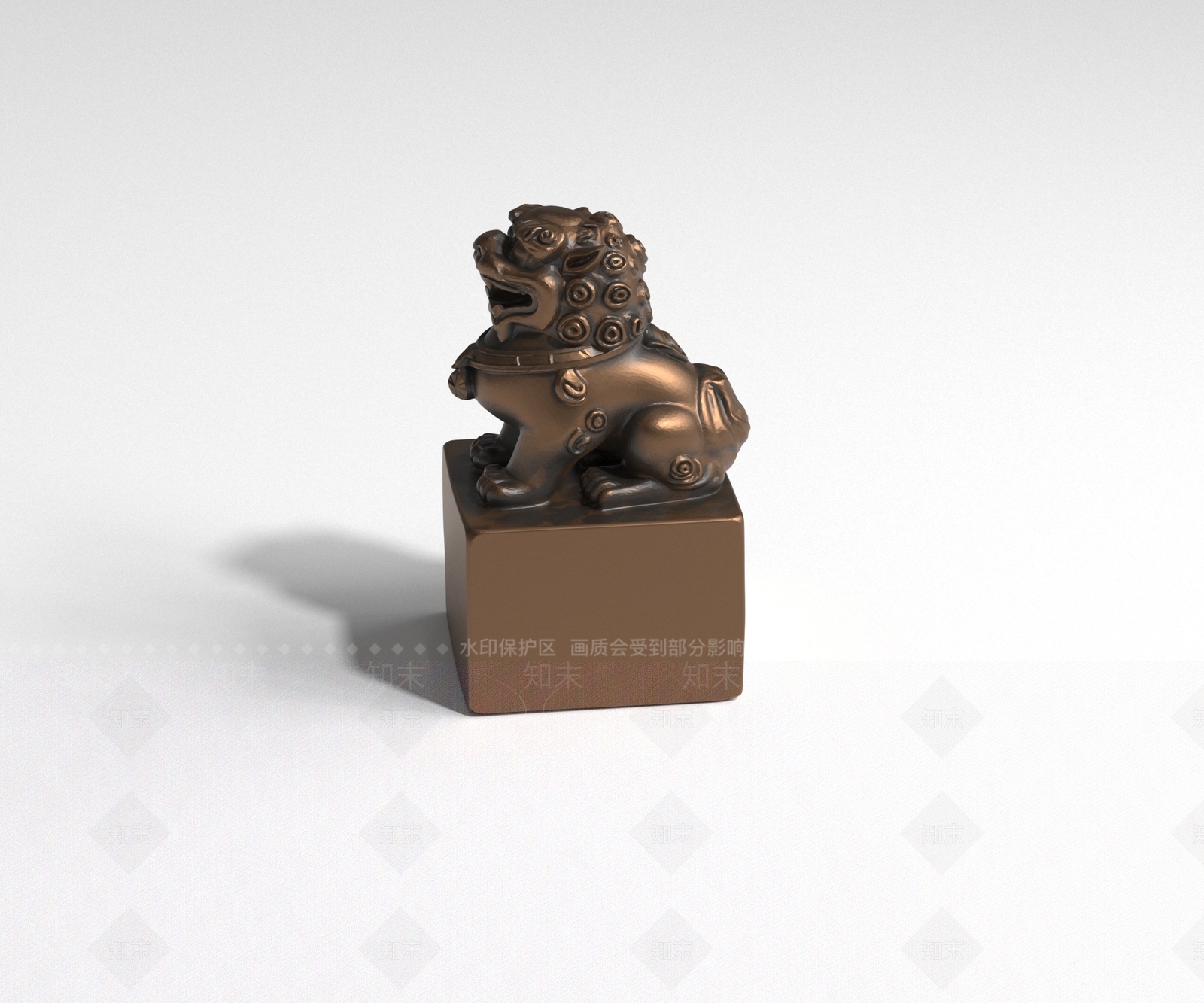 中式雕塑摆件3D模型下载【ID:1231210645】