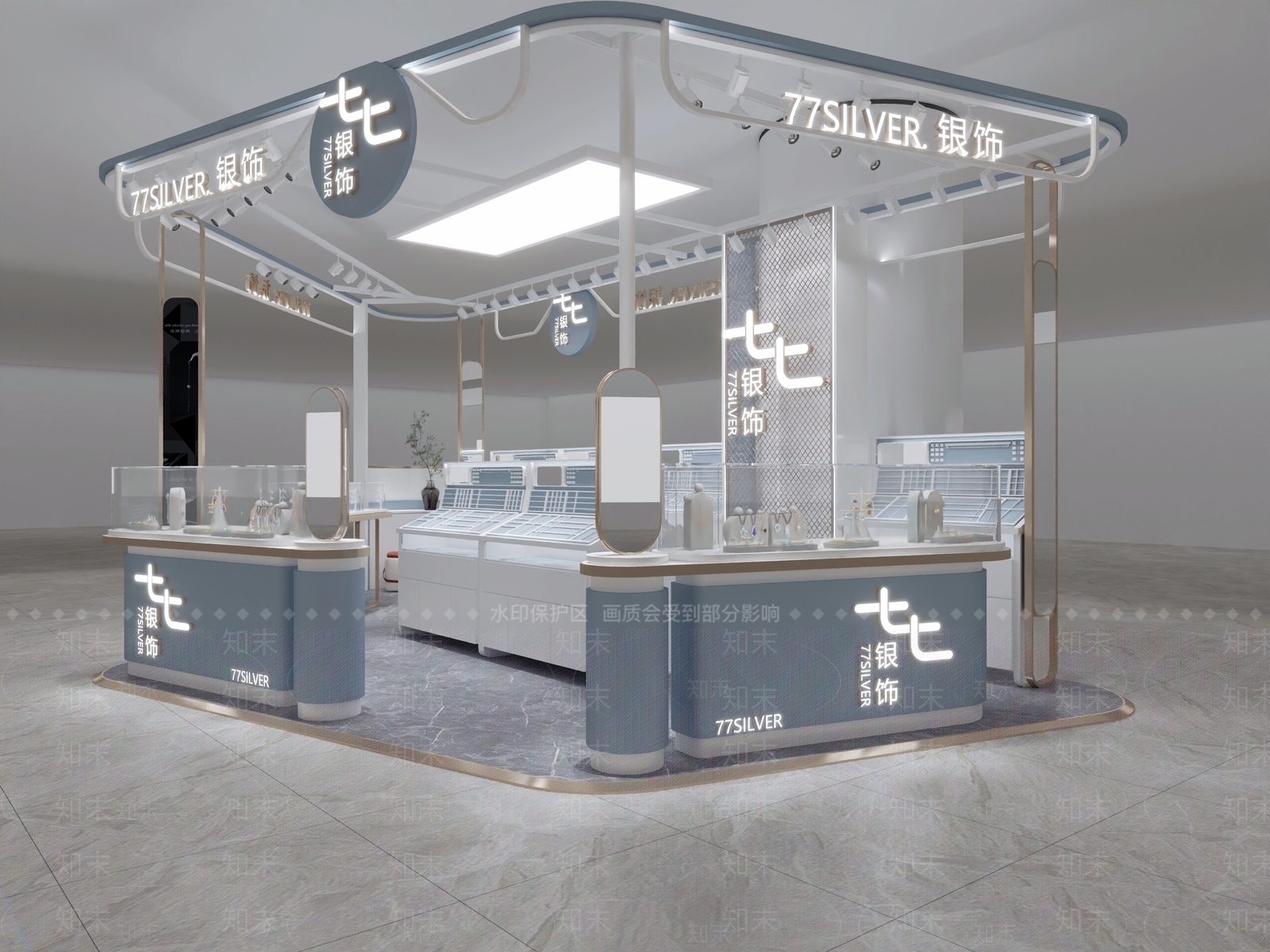 轻奢珠宝店3D模型下载【ID:1231212017】