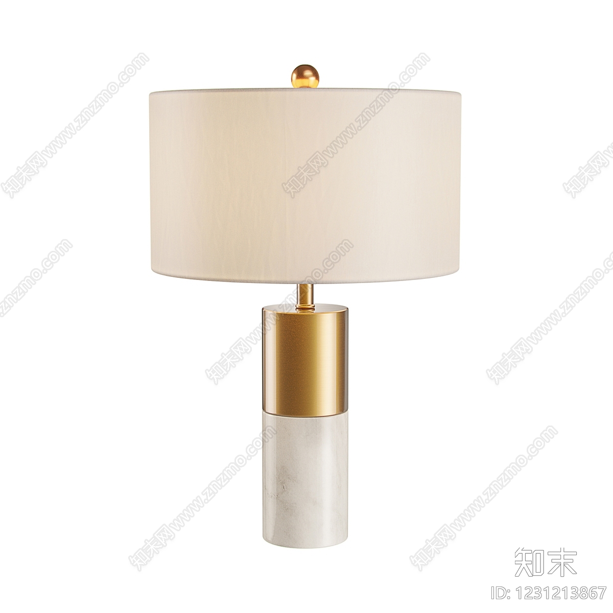 轻奢台灯3D模型下载【ID:1231213867】