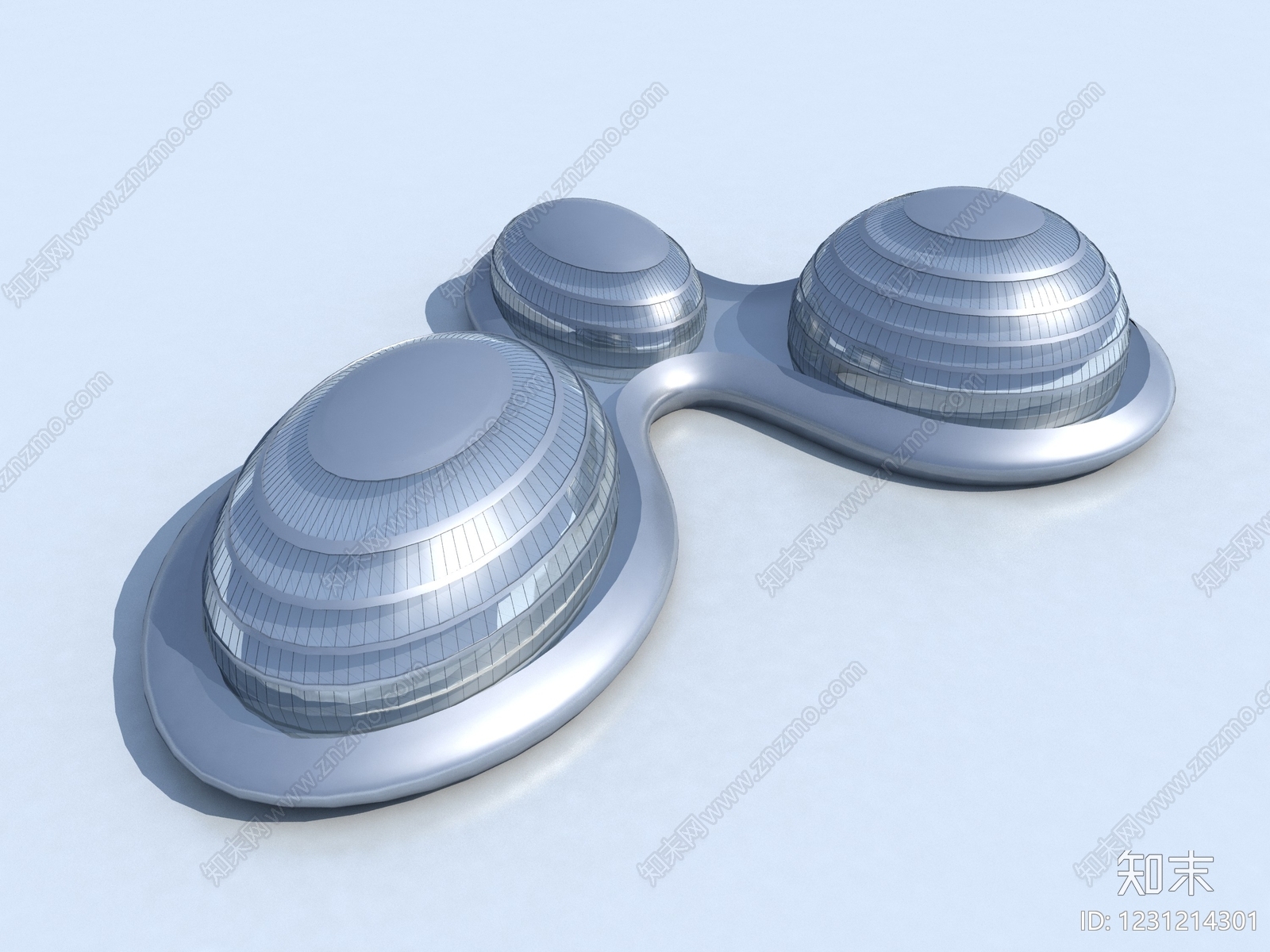 未来主义艺术风格建筑3D模型下载【ID:1231214301】