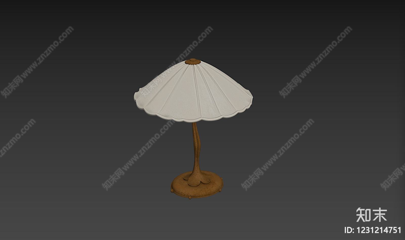 中古风台灯3D模型下载【ID:1231214751】