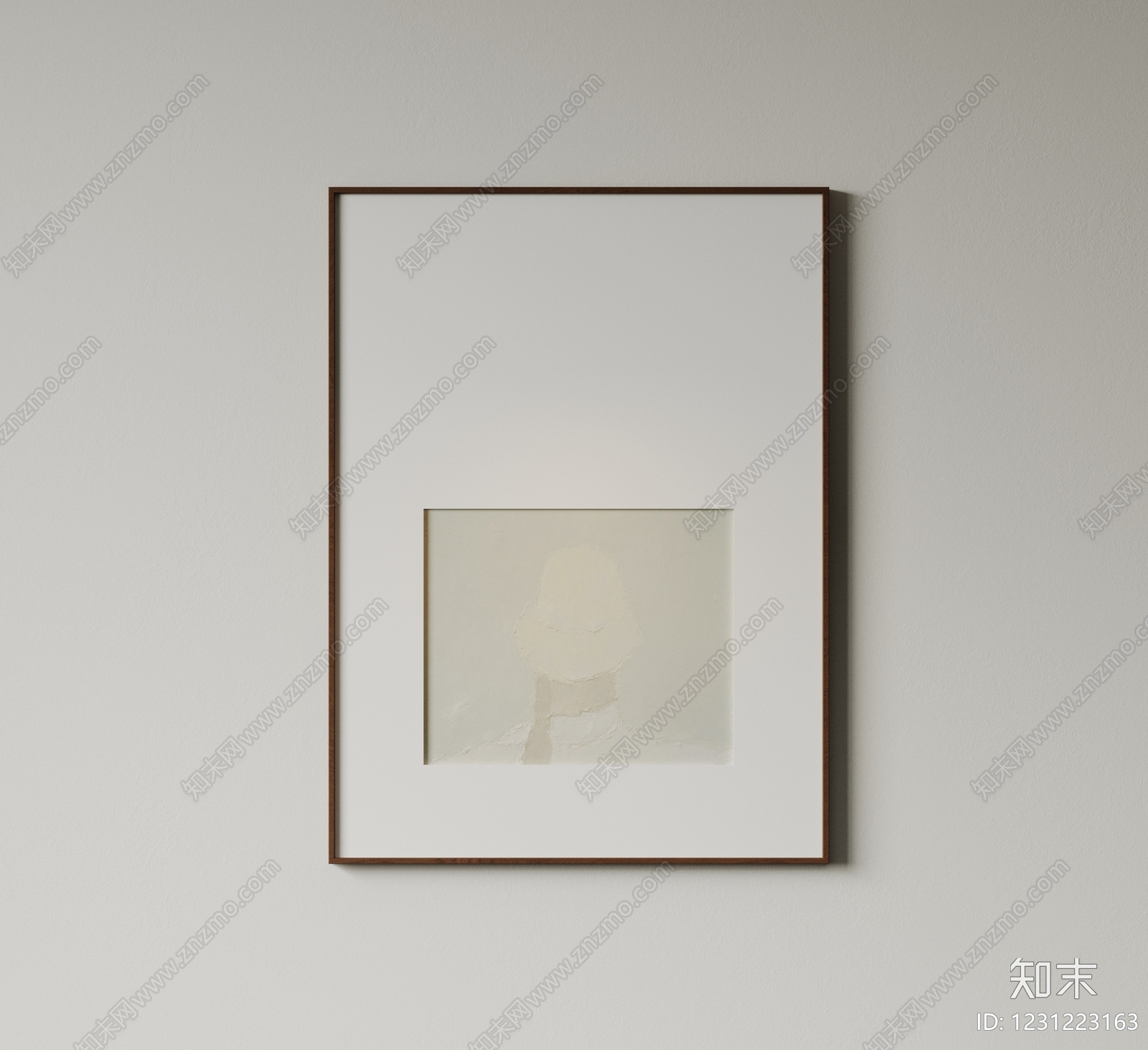 极简抽象挂画3D模型下载【ID:1231223163】