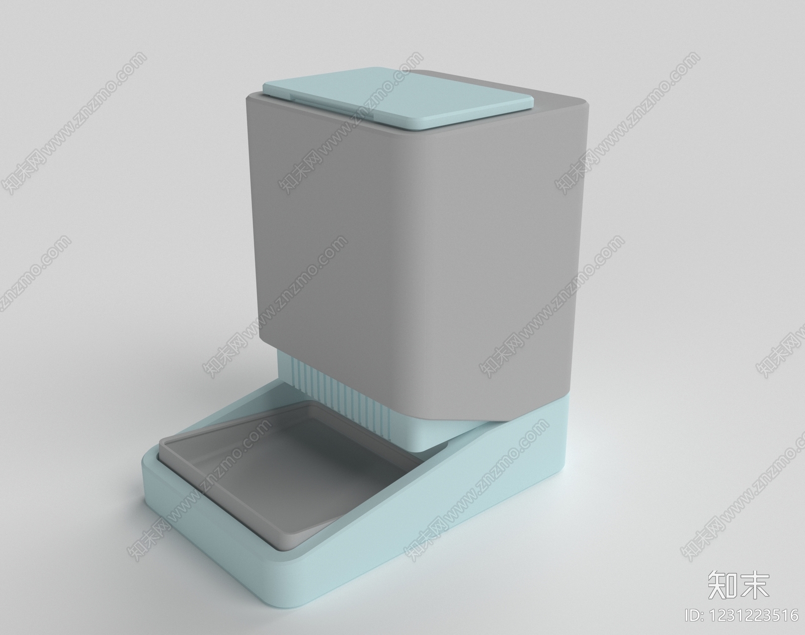 极简宠物用品3D模型下载【ID:1231223516】