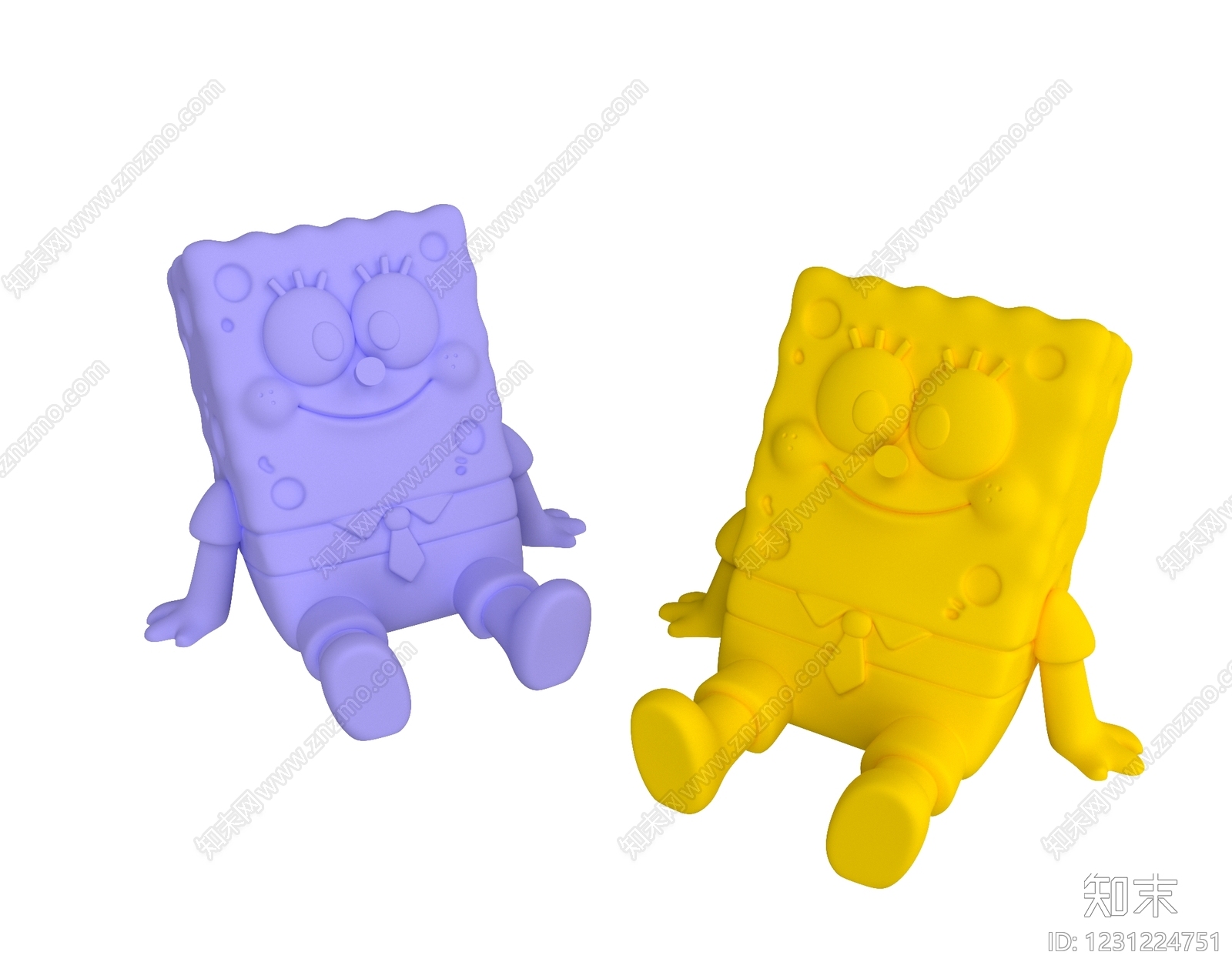 波普雕塑摆件3D模型下载【ID:1231224751】