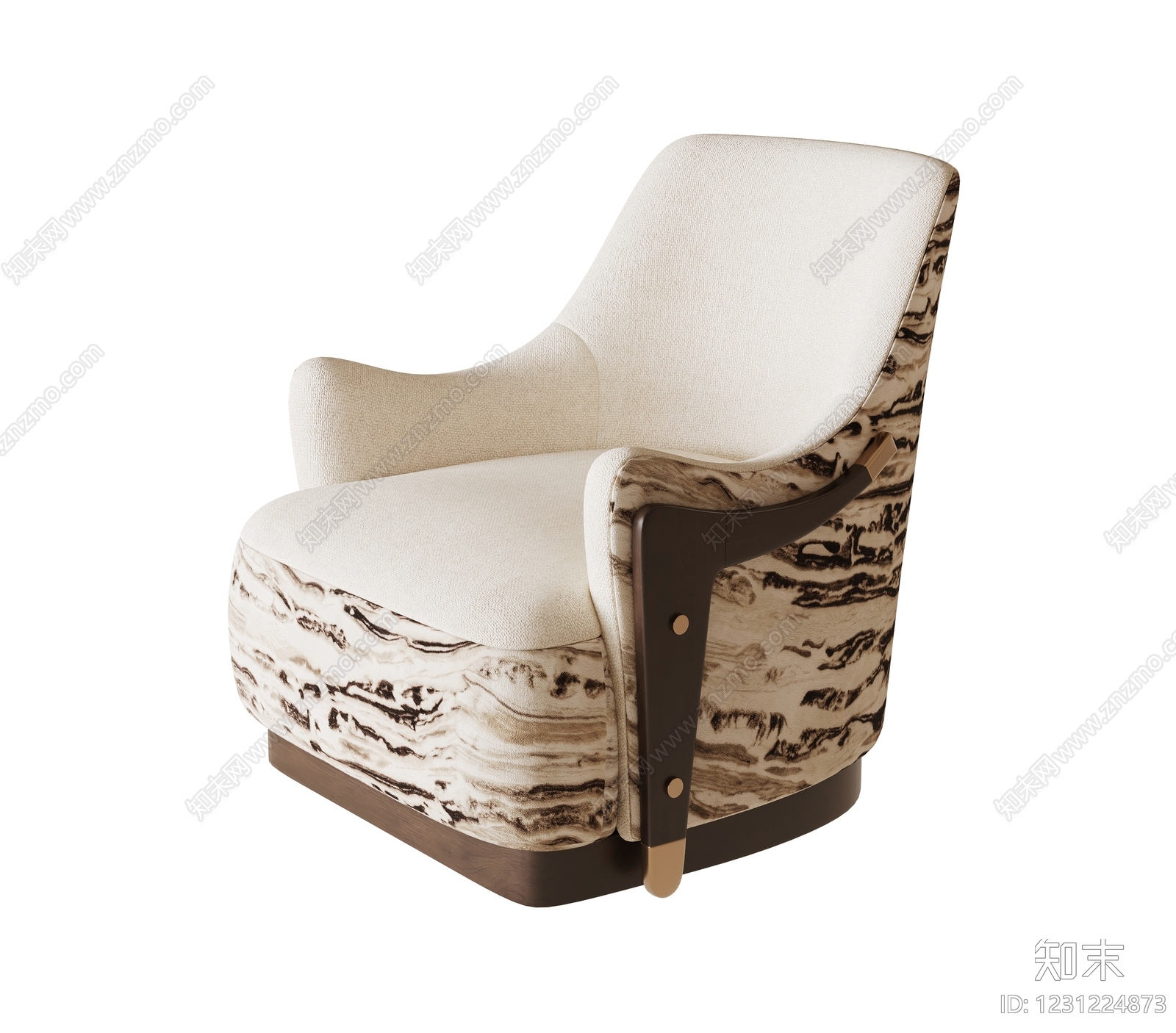 中古风休闲椅3D模型下载【ID:1231224873】