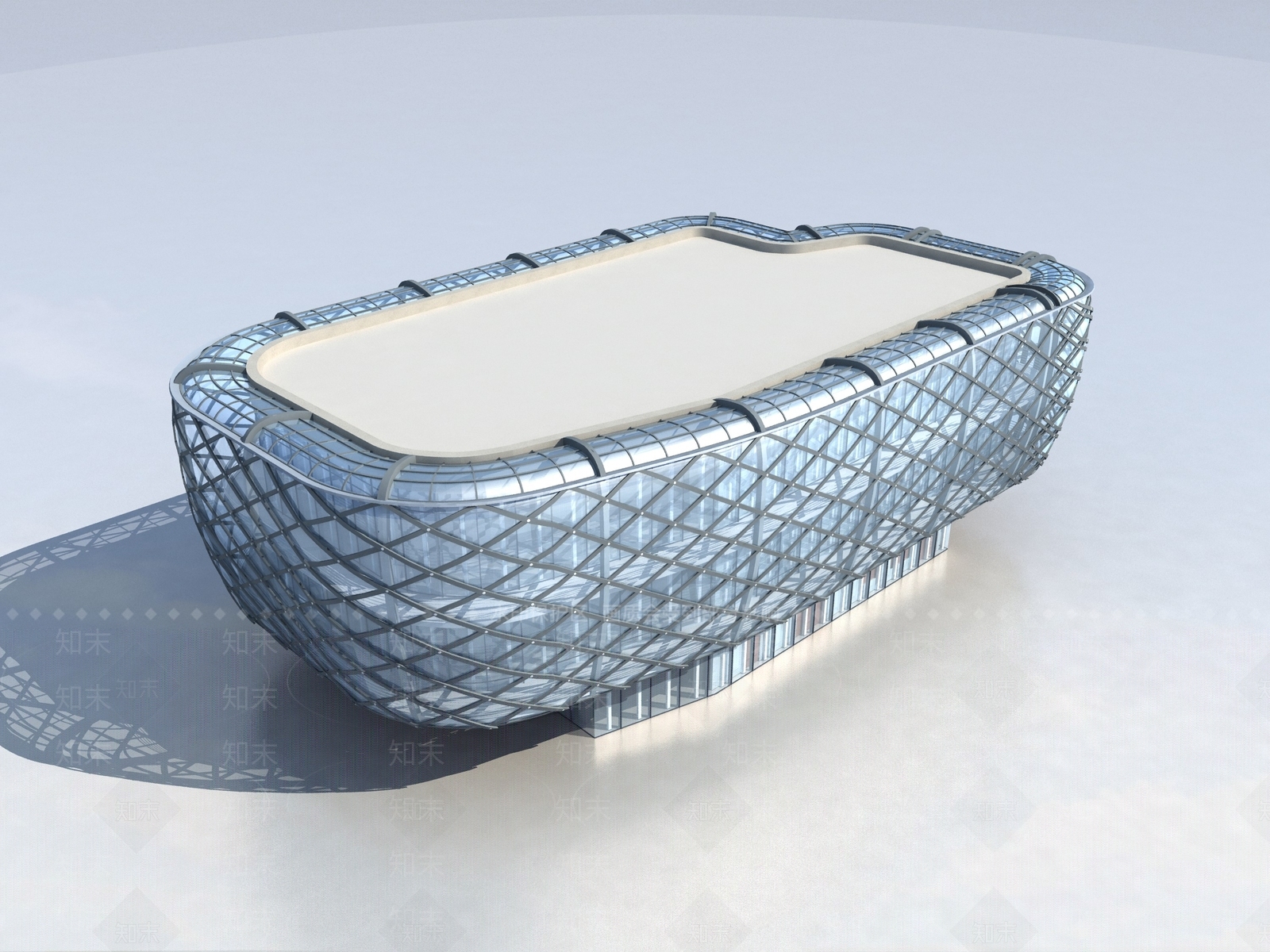 未来主义体育馆外观3D模型下载【ID:1231235525】