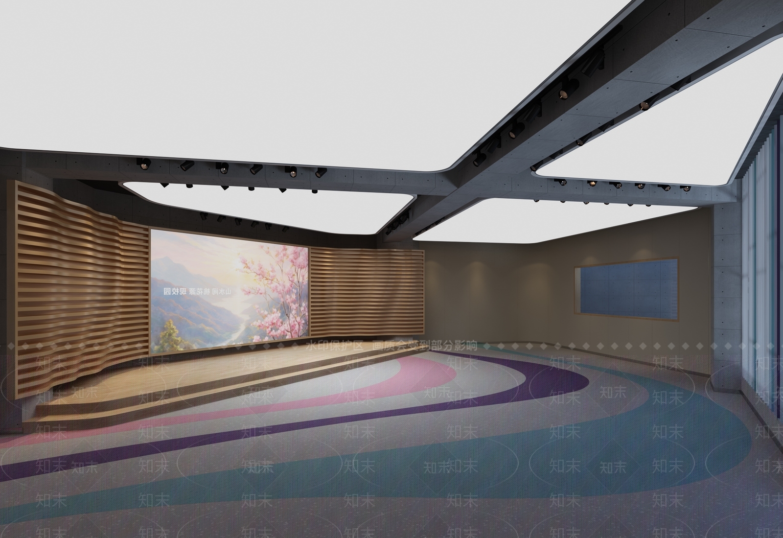 现代直播间3D模型下载【ID:1231231087】