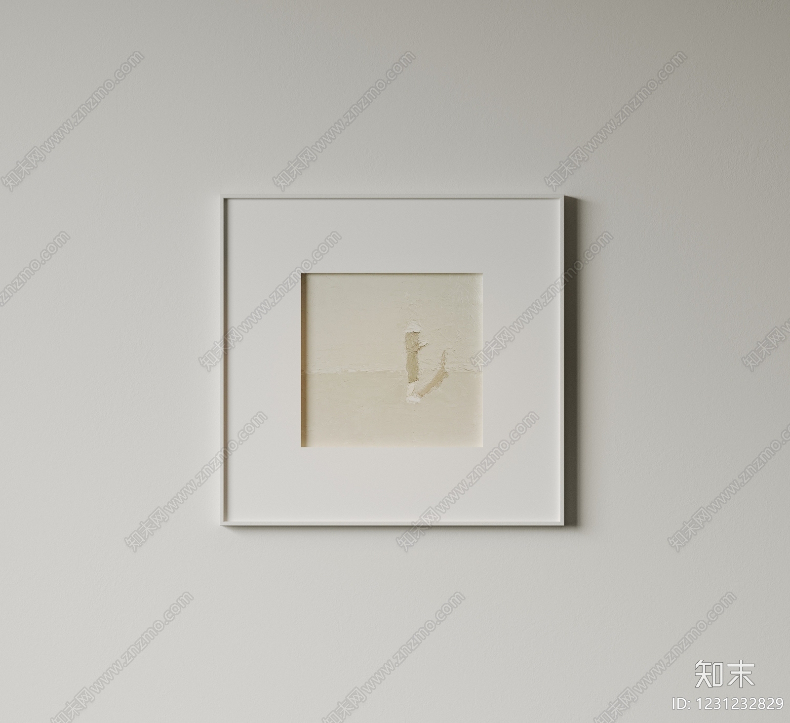 侘寂抽象挂画3D模型下载【ID:1231232829】
