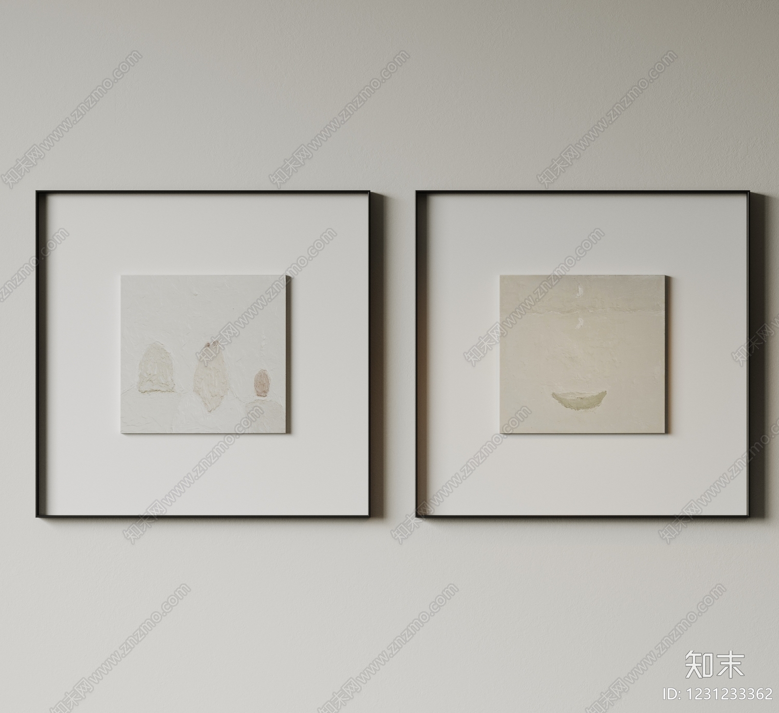 侘寂儿童挂画3D模型下载【ID:1231233362】