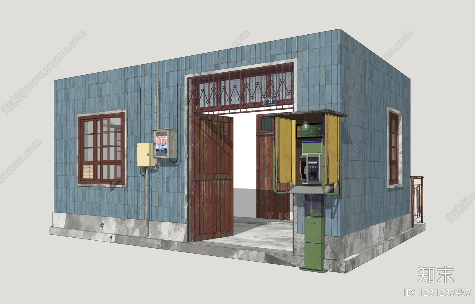 复古其他商业建筑SU模型下载【ID:1231233453】