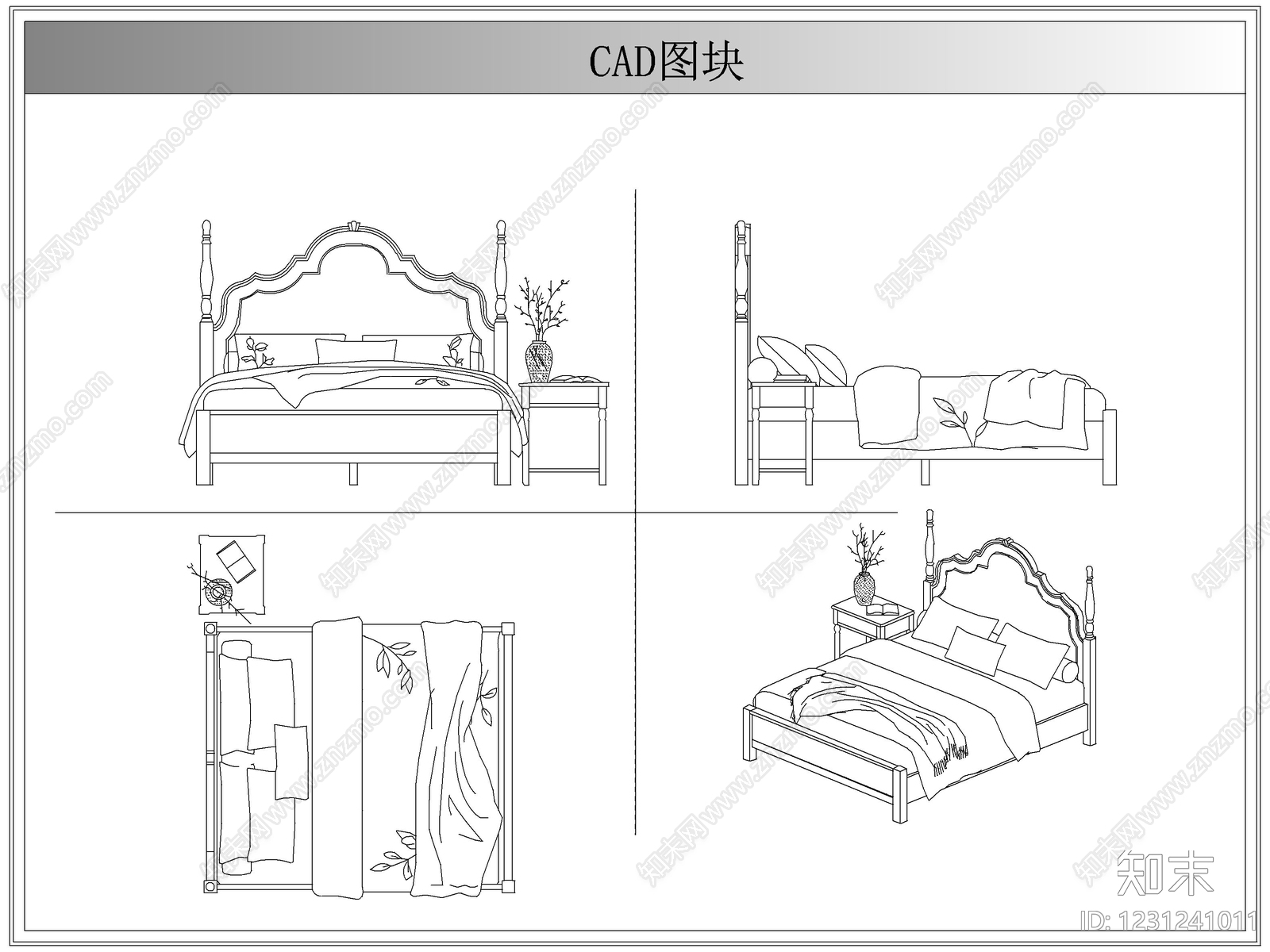 床cad施工图下载【ID:1231241011】