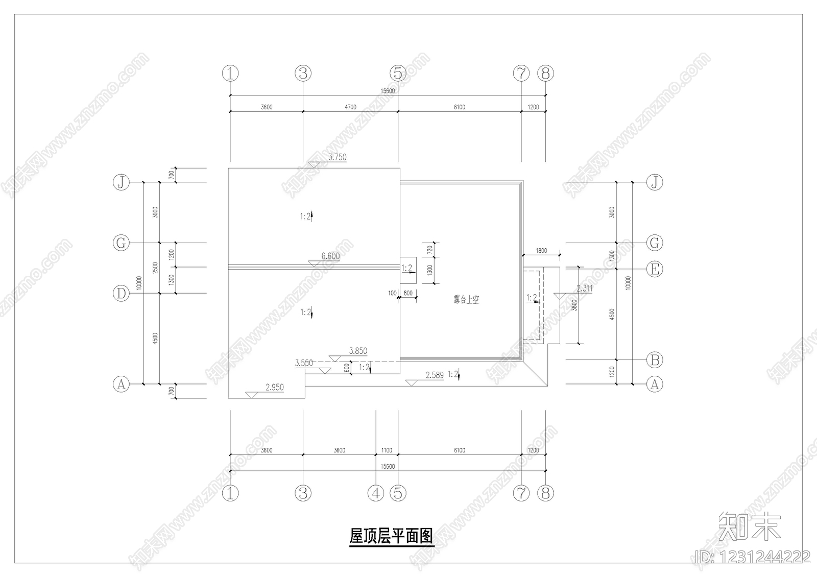 别墅建筑cad施工图下载【ID:1231244222】