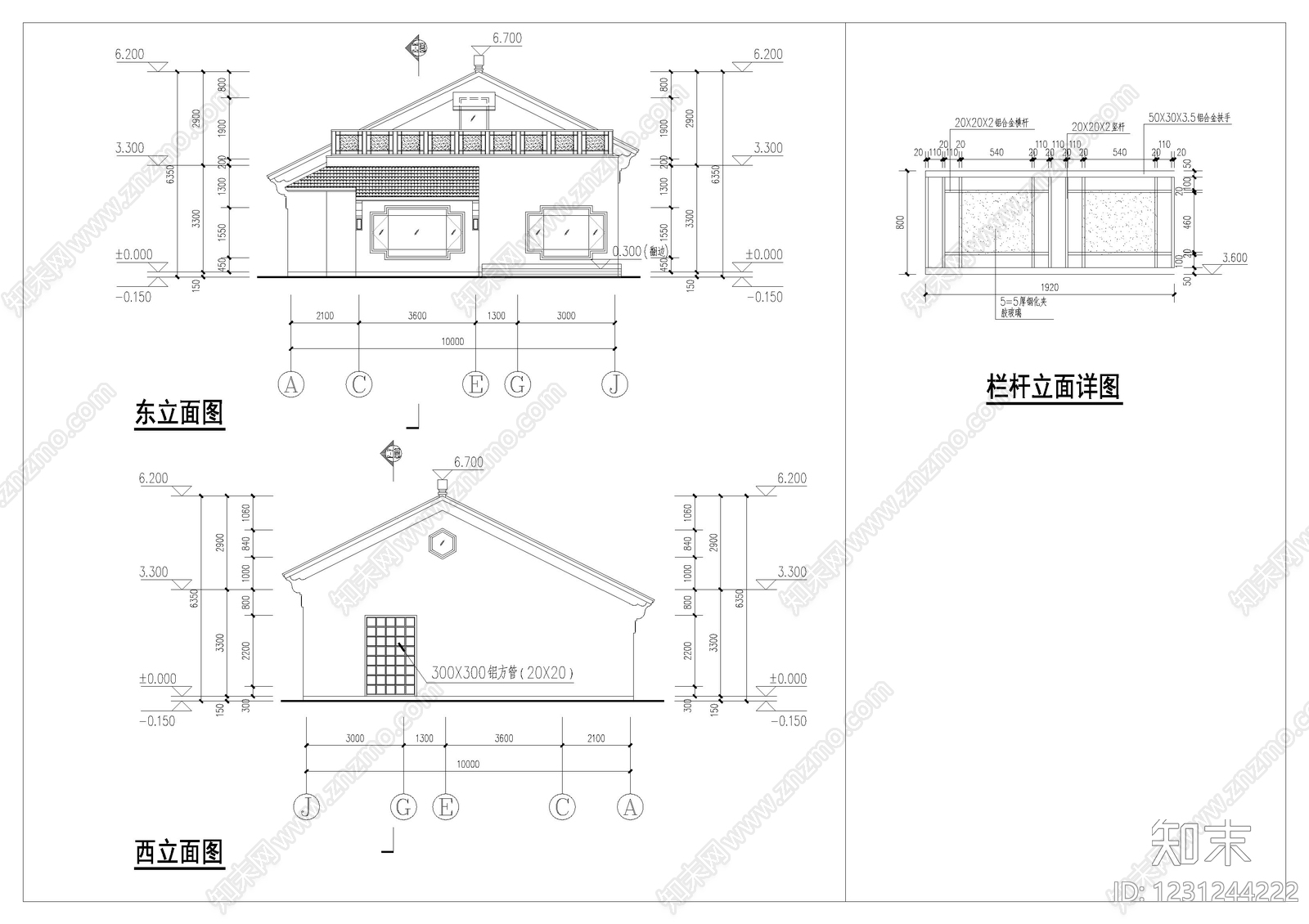 别墅建筑cad施工图下载【ID:1231244222】