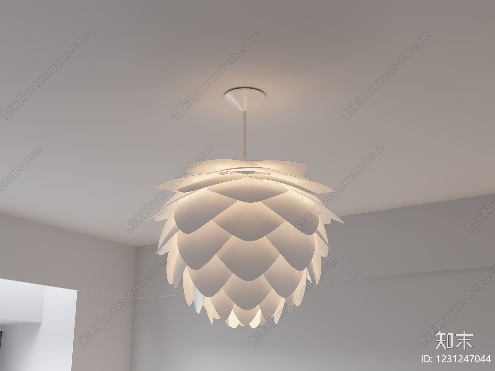 北欧吊灯3D模型下载【ID:1231247044】