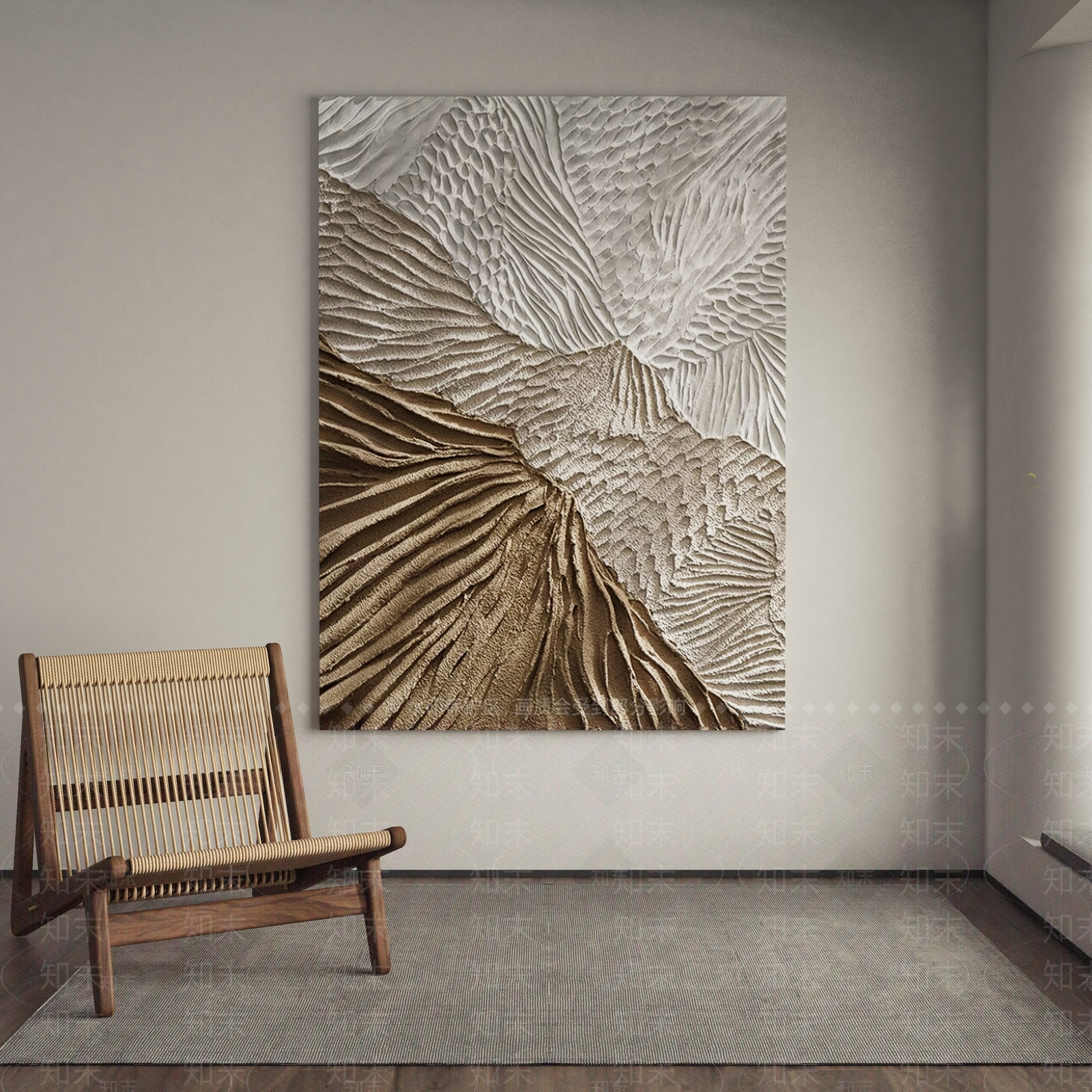 侘寂抽象挂画3D模型下载【ID:1231247958】
