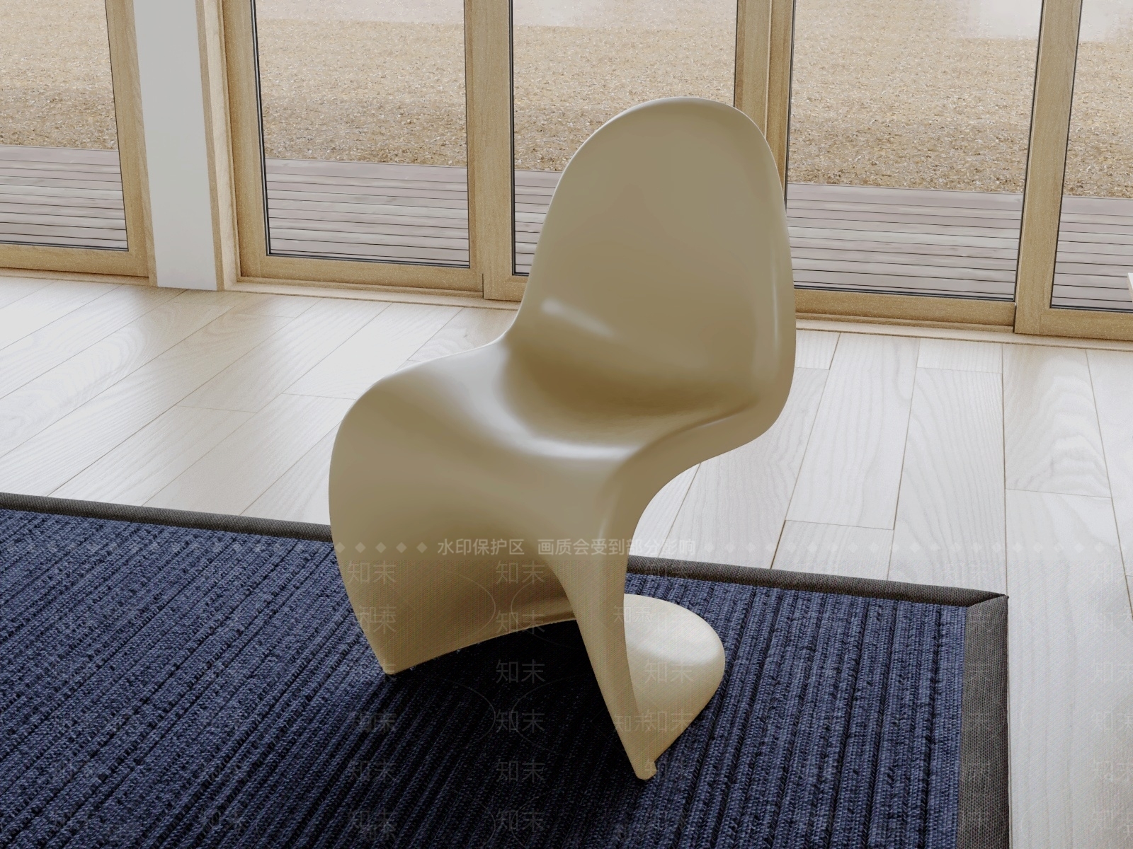 现代简约休闲椅3D模型下载【ID:1231248180】
