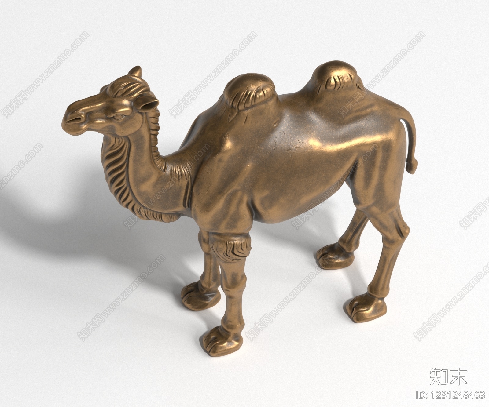 中式雕塑摆件3D模型下载【ID:1231248463】