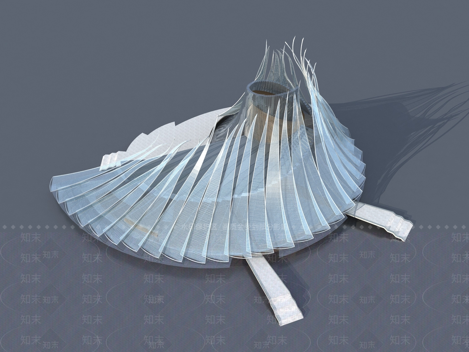 解构主义艺术风格建筑3D模型下载【ID:1231249184】