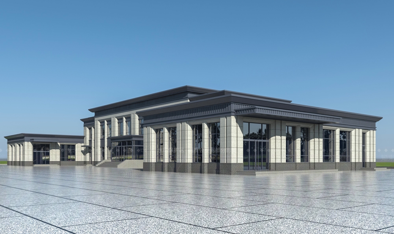 新中式其他公共建筑3D模型下载【ID:1231252458】