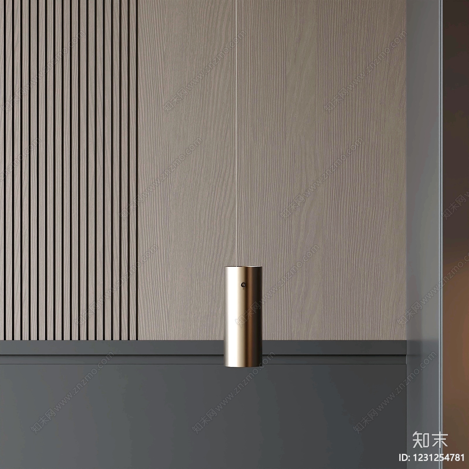 意式极简吊灯3D模型下载【ID:1231254781】