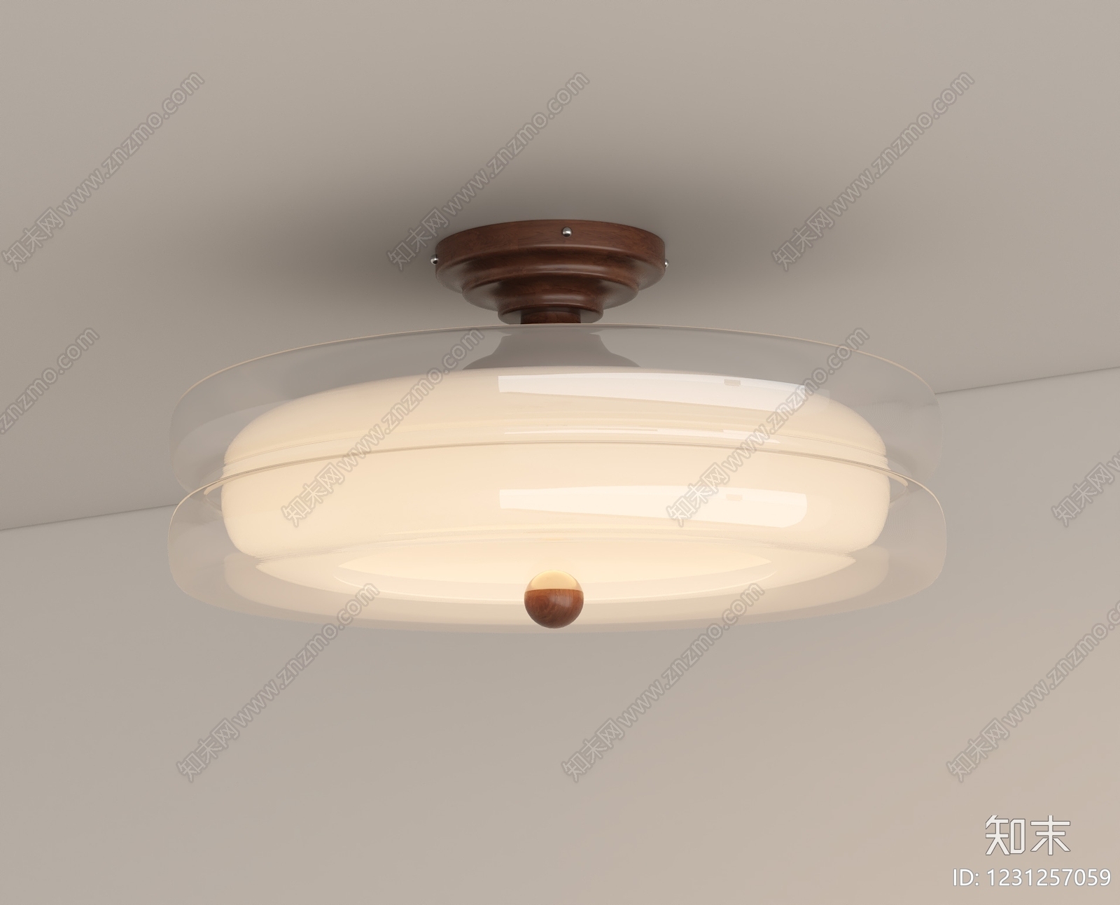 中古风吸顶灯SU模型下载【ID:1231257059】