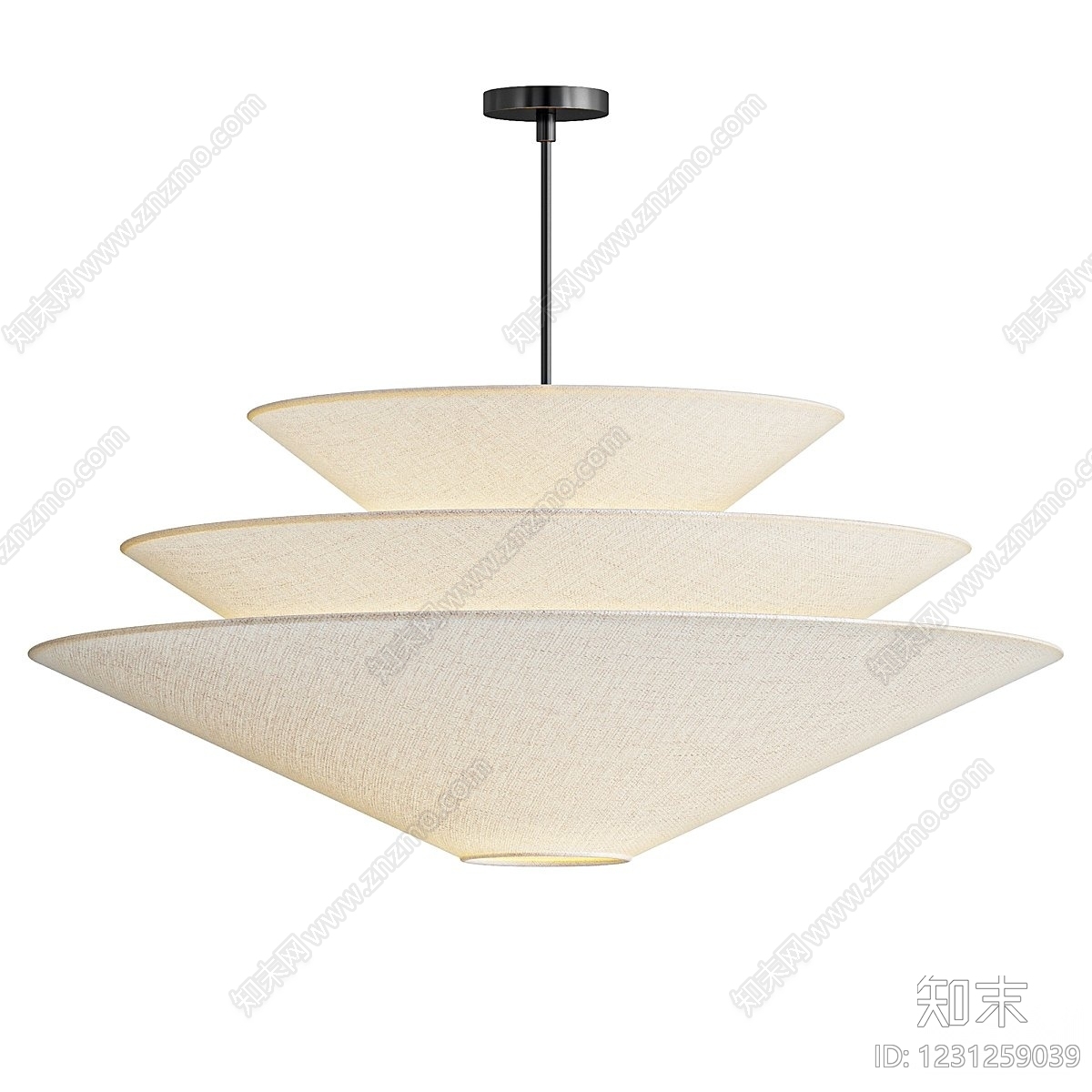 侘寂艺术吊灯3D模型下载【ID:1231259039】