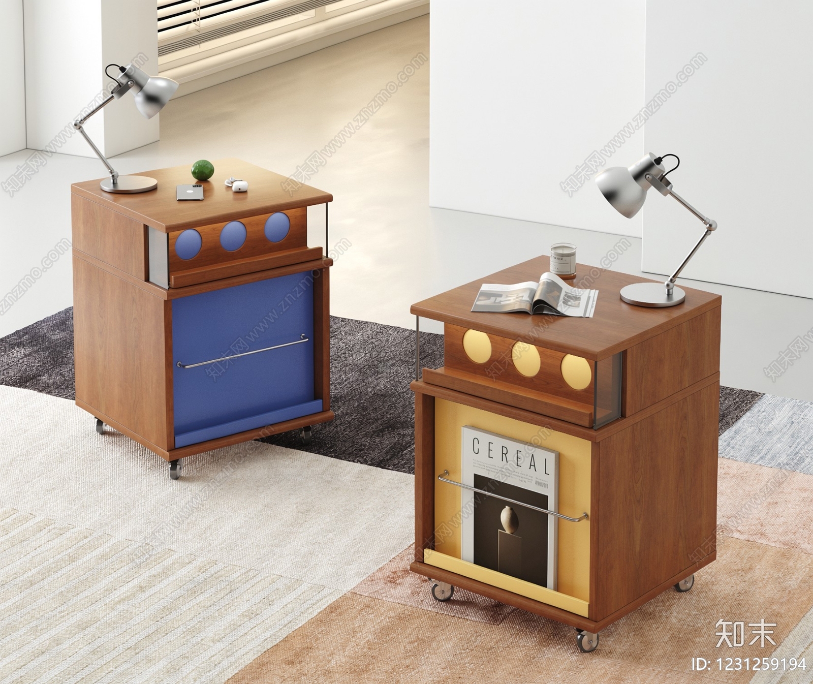 中古风床头柜SU模型下载【ID:1231259194】