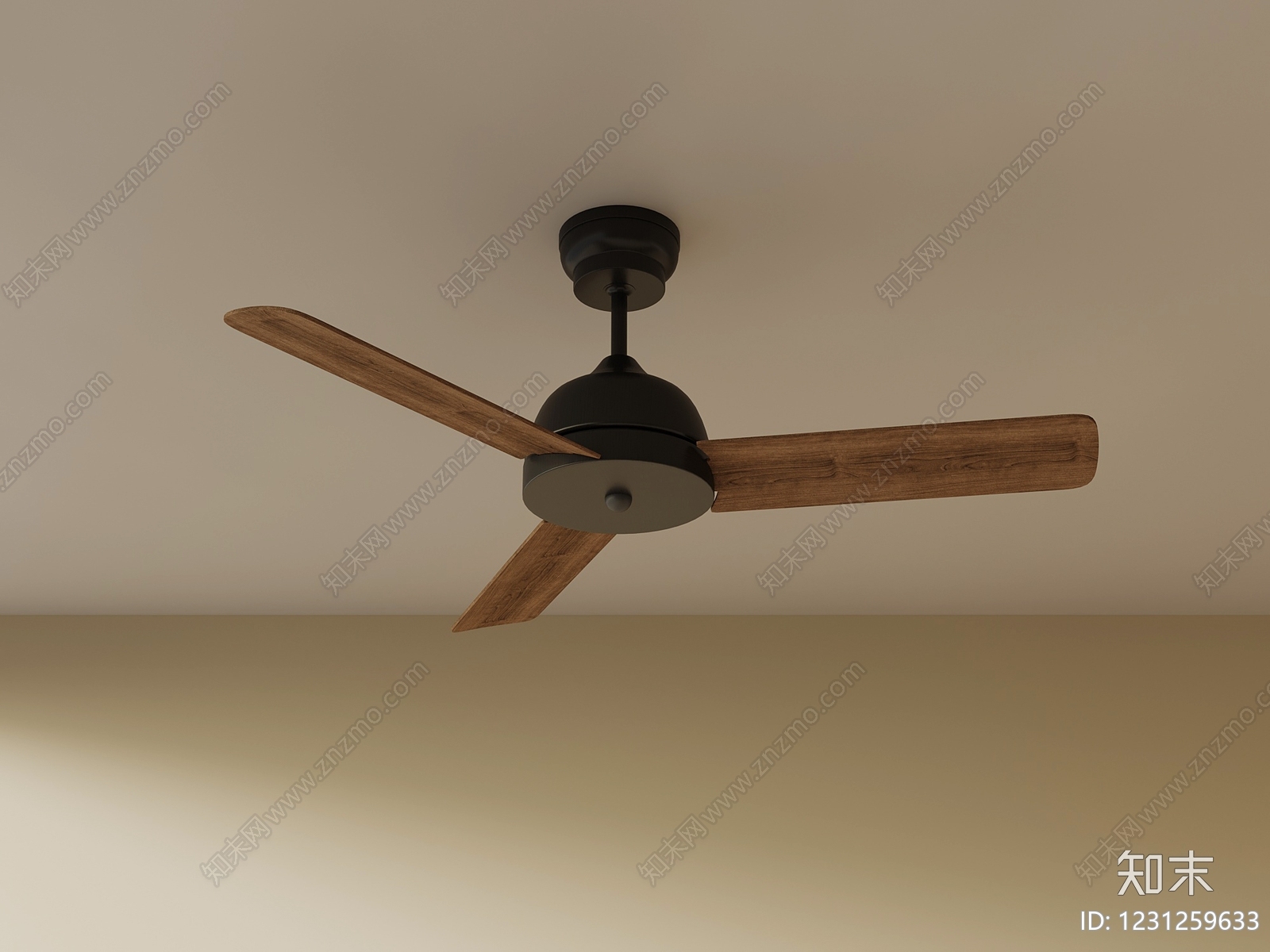 现代简约风扇灯3D模型下载【ID:1231259633】