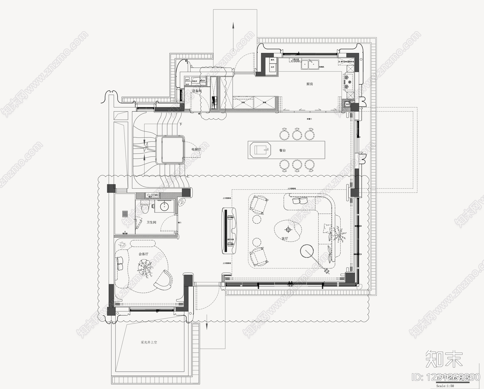 样板间cad施工图下载【ID:1231259890】