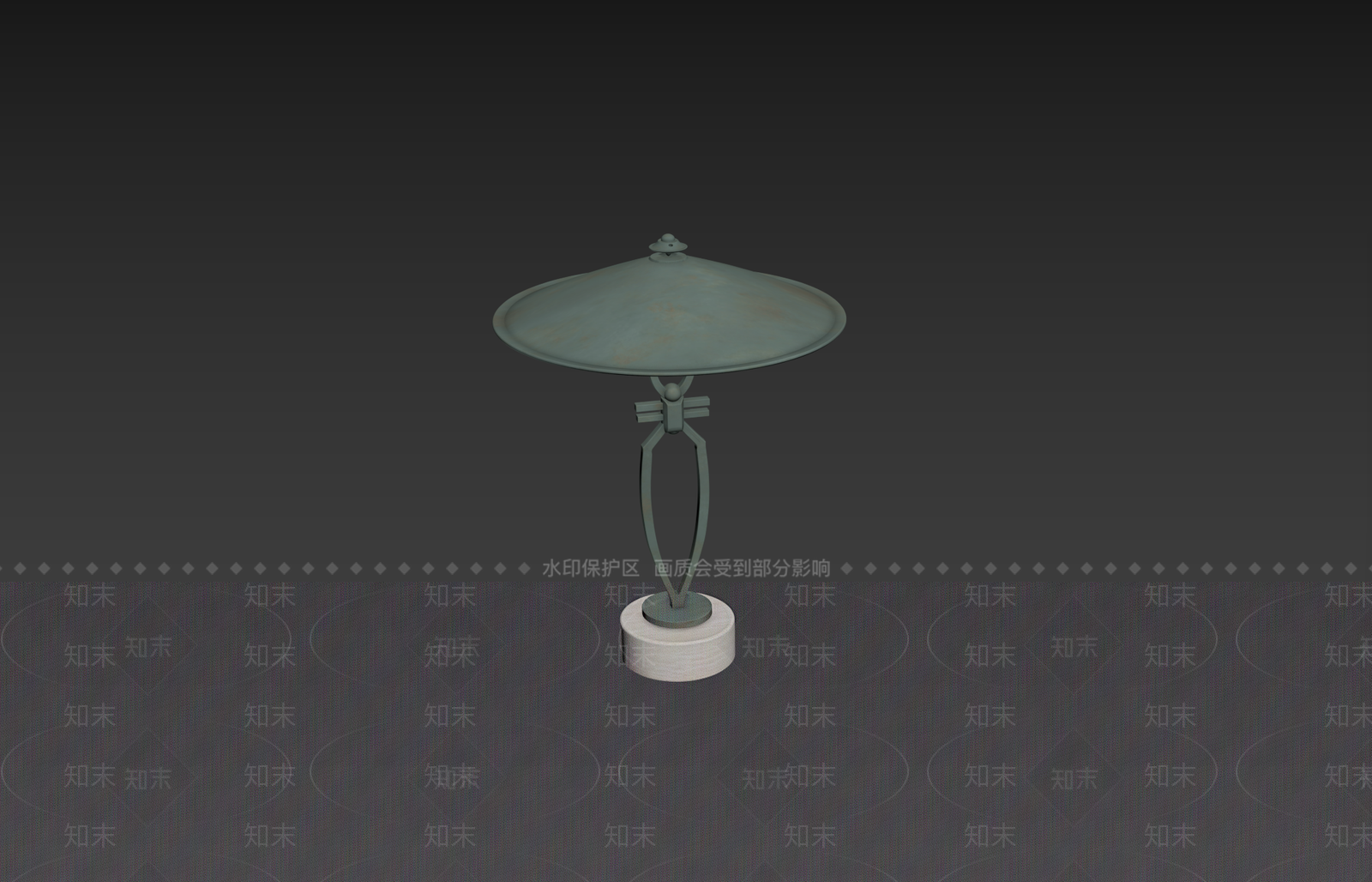 装饰艺术风格台灯3D模型下载【ID:1231264205】