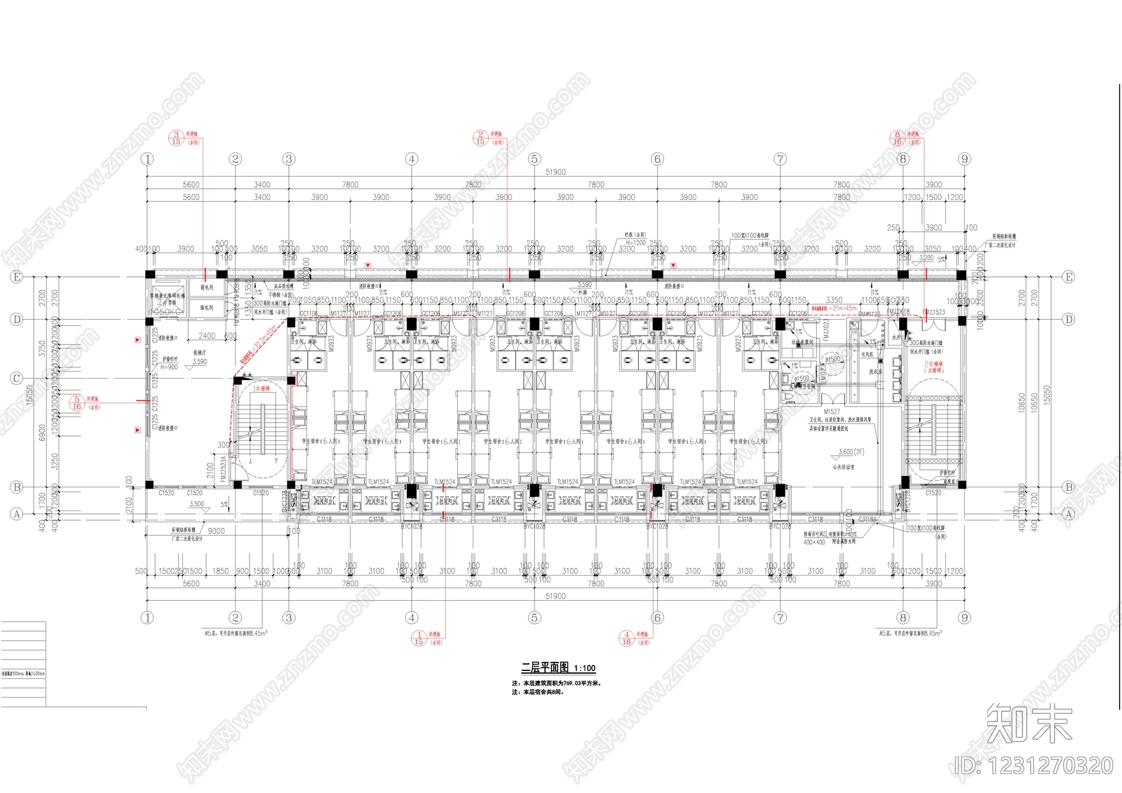 学校建筑cad施工图下载【ID:1231270320】