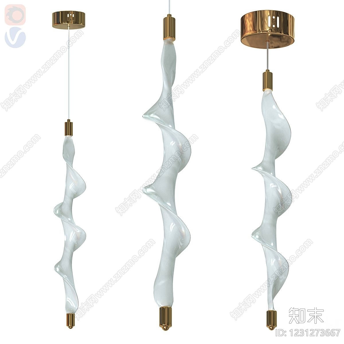 轻奢小吊灯3D模型下载【ID:1231273667】