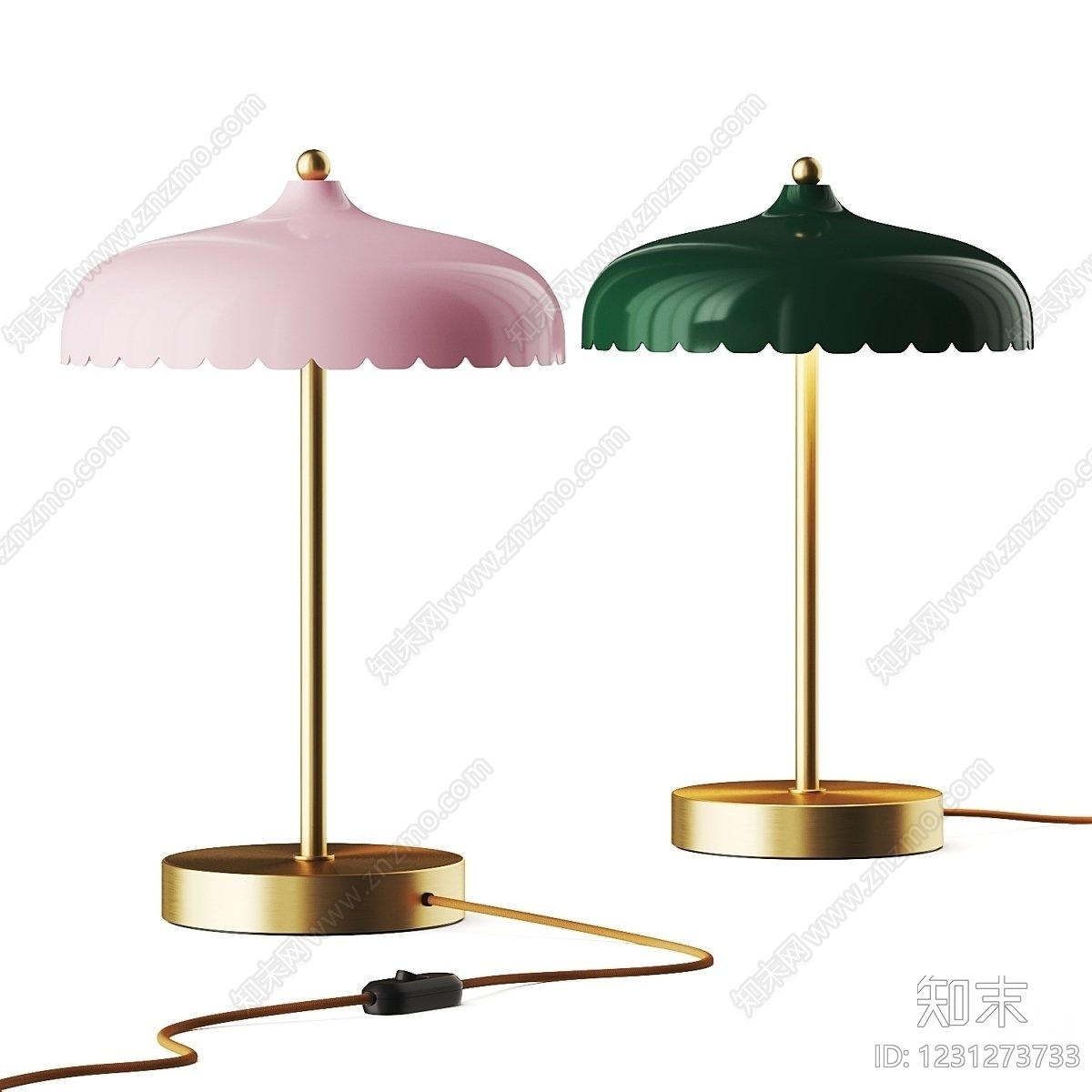 中古风阅读灯3D模型下载【ID:1231273733】