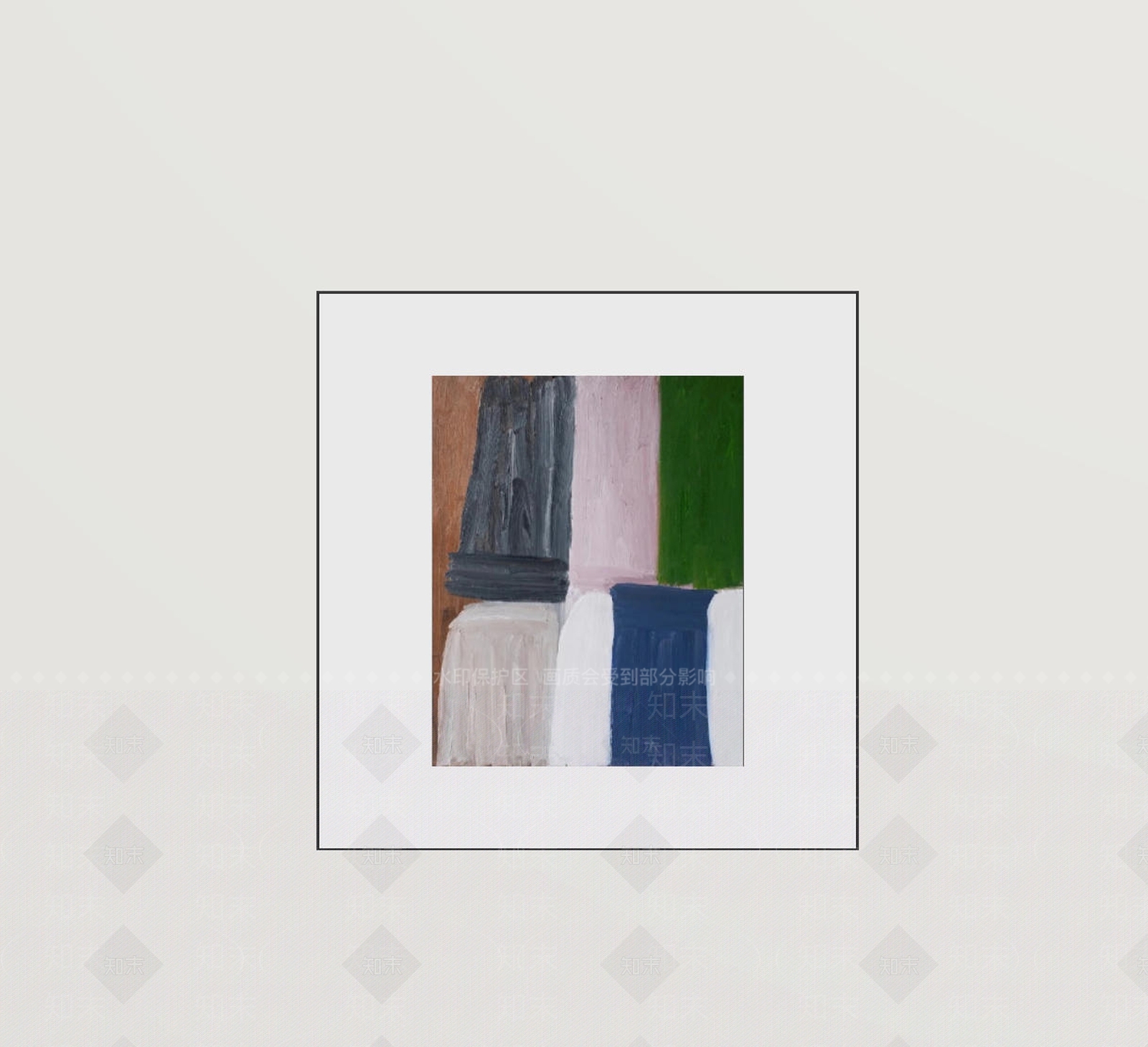 极简抽象画SU模型下载【ID:1231279849】