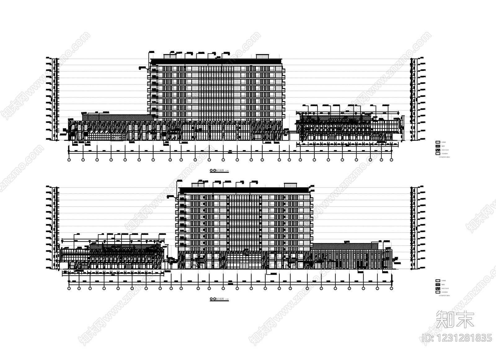 学校建筑cad施工图下载【ID:1231281835】