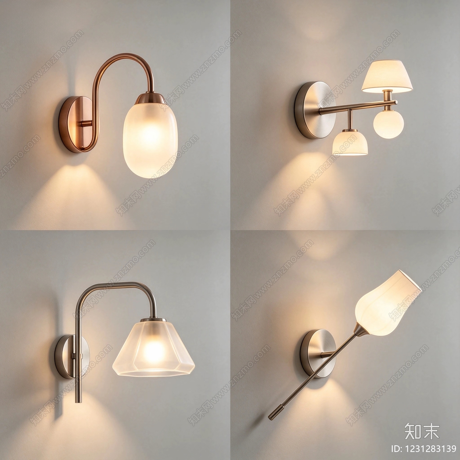 现代简约壁灯3D模型下载【ID:1231283139】