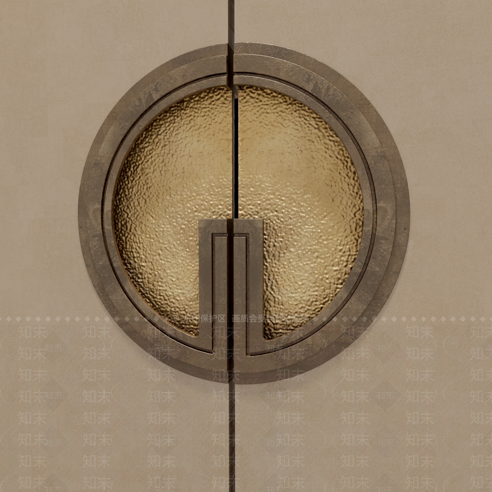 轻奢拉手3D模型下载【ID:1231283964】